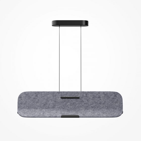 Подвесной светильник Optimista черный, бежевый фетр 900 мм 6