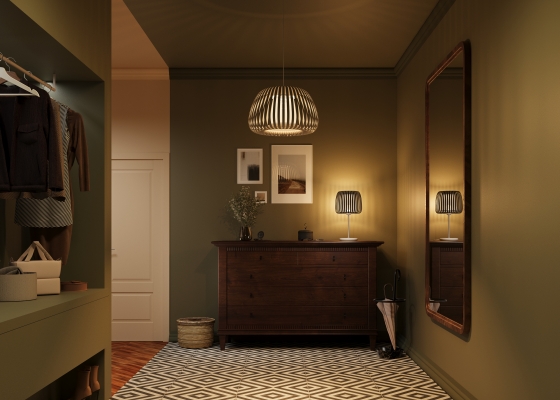 Настольный светильник Киригами черный 7