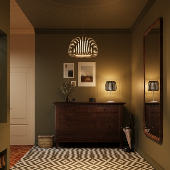 Настольный светильник Киригами черный 6