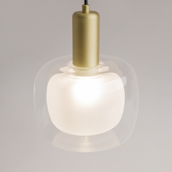 Подвесной светильник Vision прозрачный, золото 4