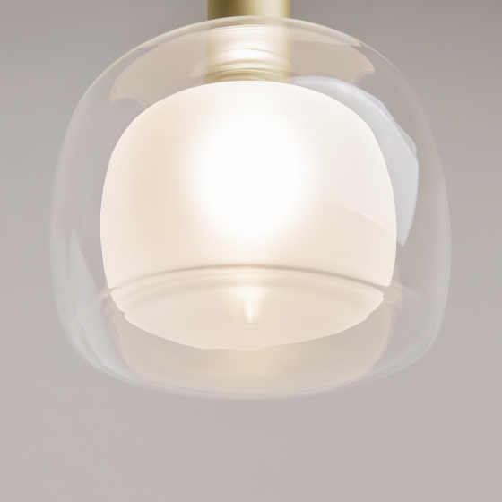 Подвесной светильник Vision прозрачный, золото 3