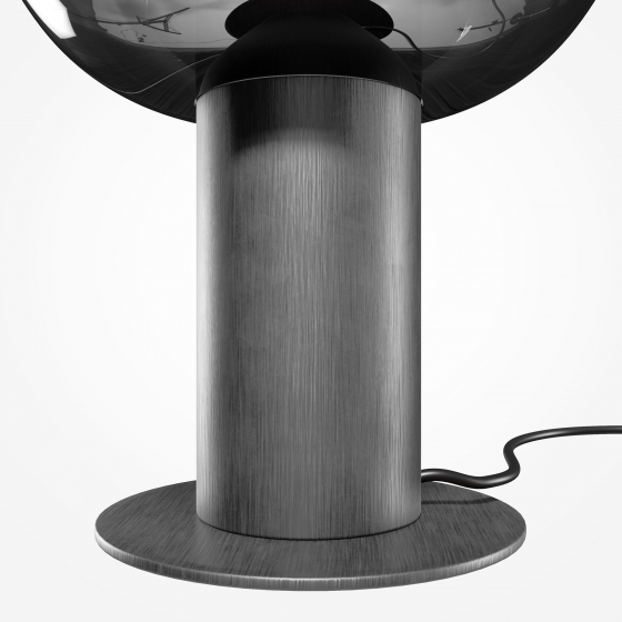 Настольный светильник Modern черный, дымчатый абажур 6