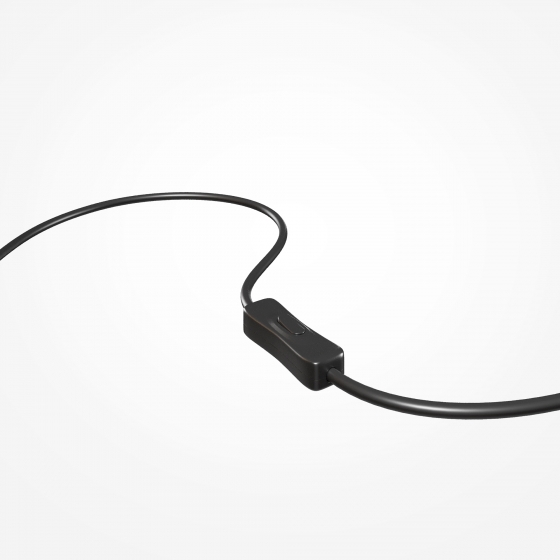 Настольный светильник Modern черный, дымчатый абажур 14