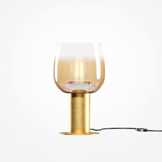 Настольный светильник Smart Casual янтарный, золото 5