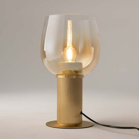 Настольный светильник Smart Casual янтарный, золото 2