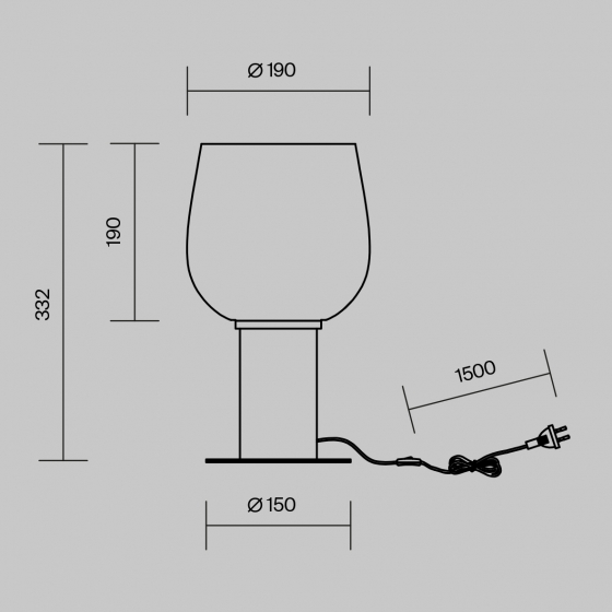 Настольный светильник Smart Casual янтарный, золото 14
