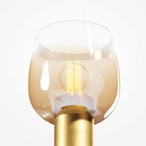 Настольный светильник Smart Casual янтарный, золото 9