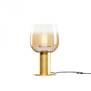 Настольный светильник Smart Casual янтарный, золото