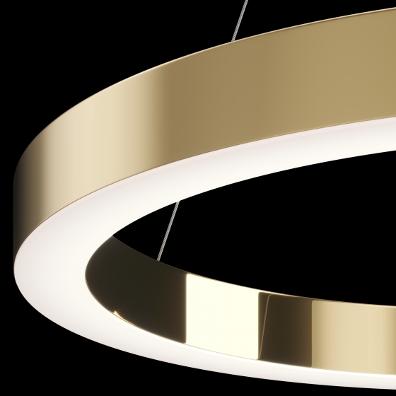 Подвесной светильник Saturno латунь круглый 600мм 10