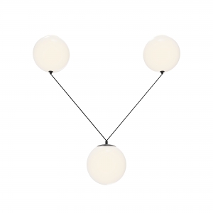 Подвесной светильник Twins белый, черный