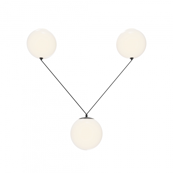 Подвесной светильник Twins белый, черный 1