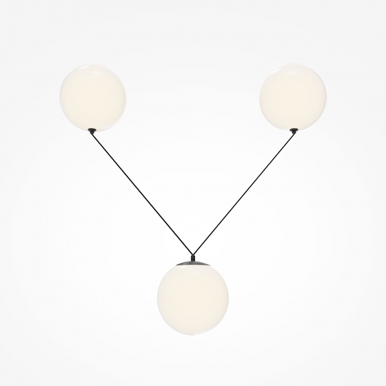 Подвесной светильник Twins белый, черный 2