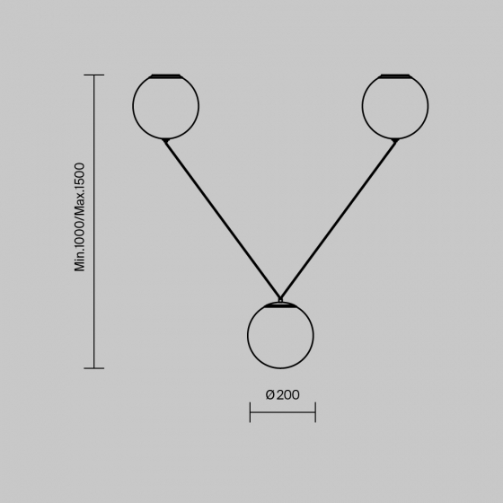 Подвесной светильник Twins белый, черный 3