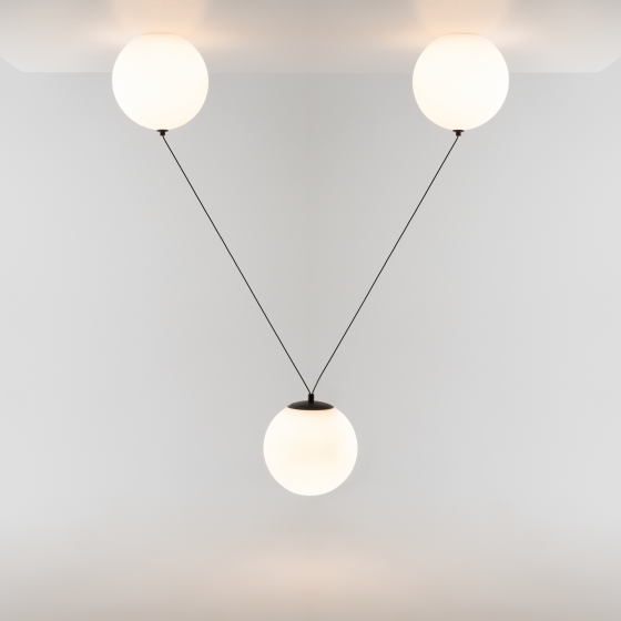 Подвесной светильник Twins белый, черный 10