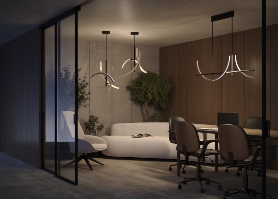 Подвесной светильник Wabi черный, 120 см 8