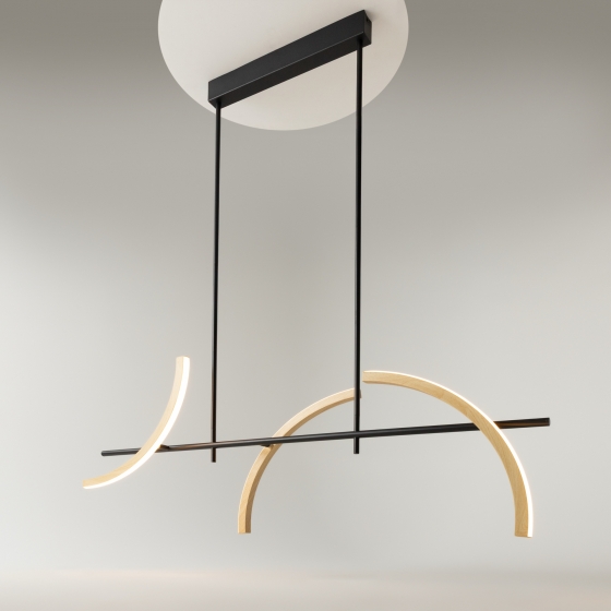 Подвесной светильник Wabi черный, 120 см 11