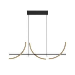 Подвесной светильник Wabi черный, 120 см