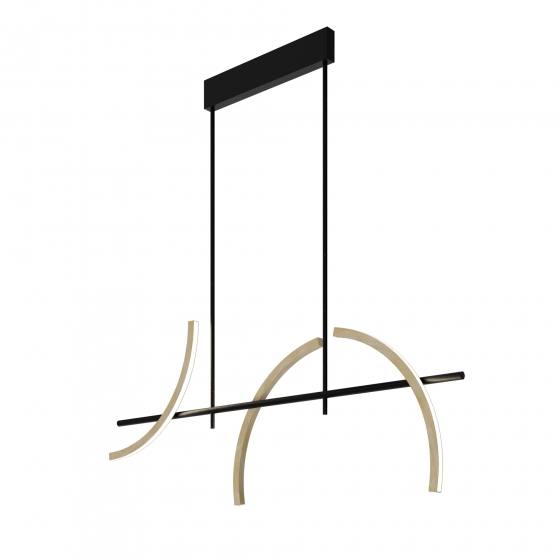 Подвесной светильник Wabi черный, 120 см 4