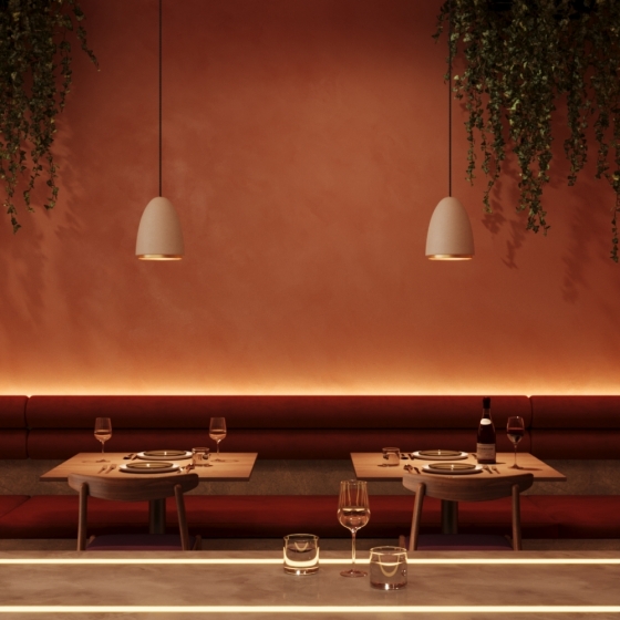 Подвесной светильник Pilastro черный, бетонный 7