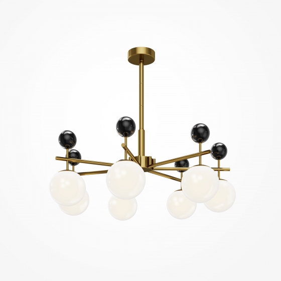 Подвесной светильник Museo латунь, 7 плафонов 11