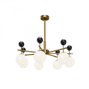 Подвесной светильник Museo латунь, 7 плафонов