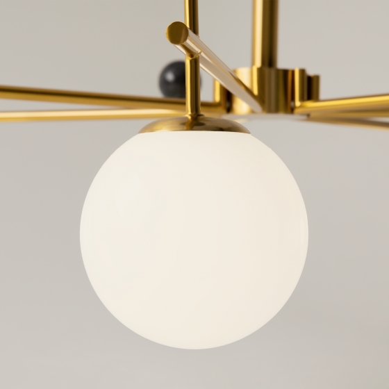 Подвесной светильник Museo латунь, 7 плафонов 8