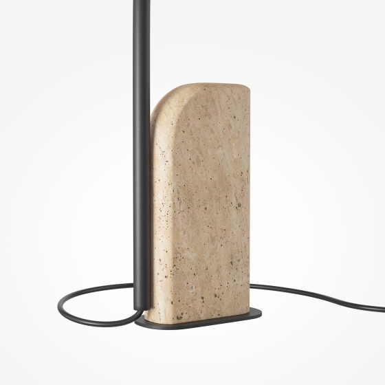 Настольный светильник Glamping черный, травертин, 48 см 7