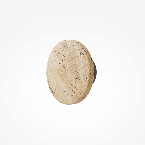 Настенный светильник Glamping черный с травертином 2