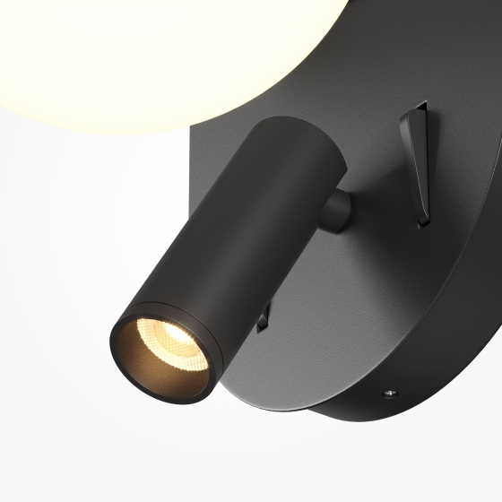 Настенный светильник Dialogue черный, акриловый абажур, 9Вт 2