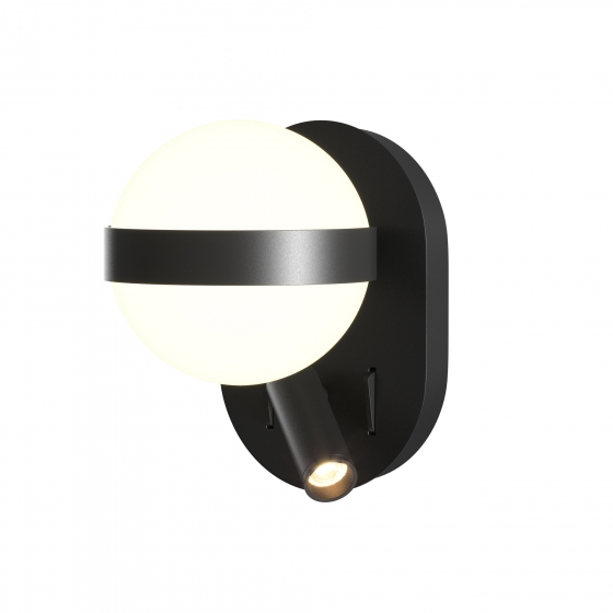 Настенный светильник Dialogue черный, акриловый абажур, 9Вт 1