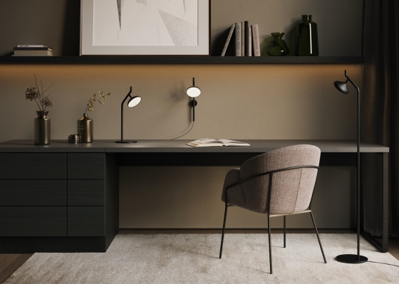 Настольный светильник Vita черный 3