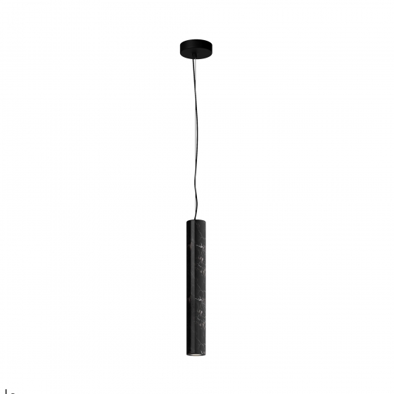 Подвесной светильник Basic Texture черный мраморный 1