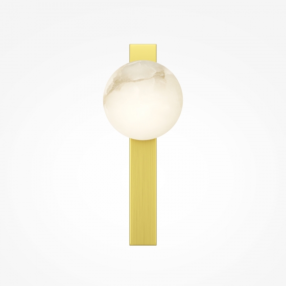 Настенный светильник Yora латунь, белый абажур 2