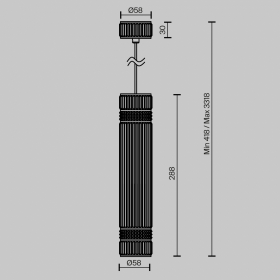 Подвесной светильник Metropolis латунный 6