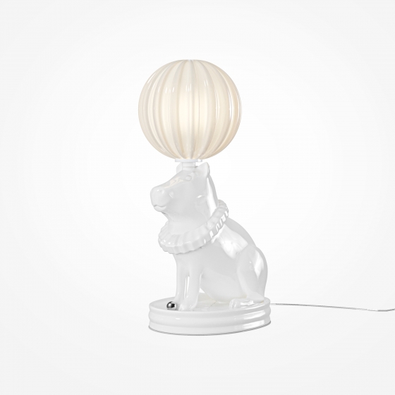 Настольный светильник Сеньор Капибара белый, керамика, 280 мм 4