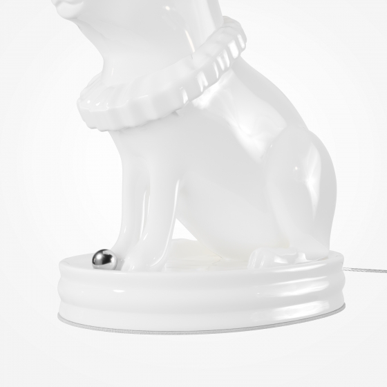 Настольный светильник Сеньор Капибара белый, керамика, 280 мм 7