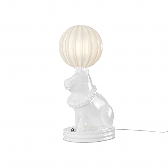 Настольный светильник Сеньор Капибара белый, керамика, 280 мм 1