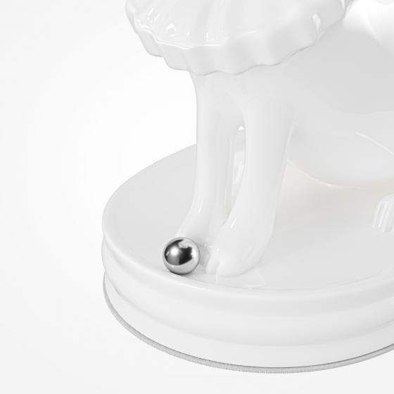 Настольный светильник Сеньор Капибара белый, керамика, 280 мм 6