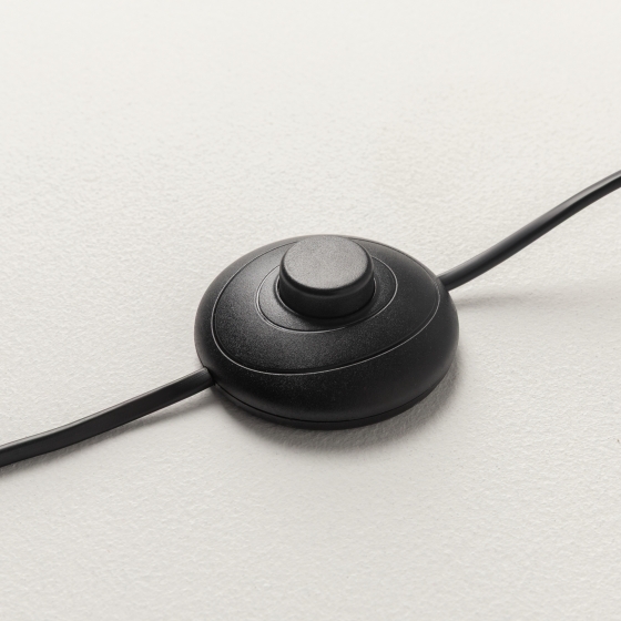 Напольный светильник Double Moon черный, дымчатый абажур 8