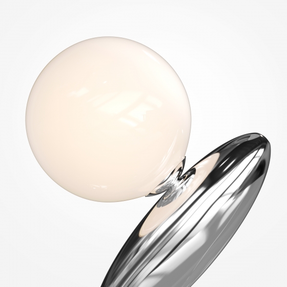 Настольный светильник Resonance платиновый, стекло 11