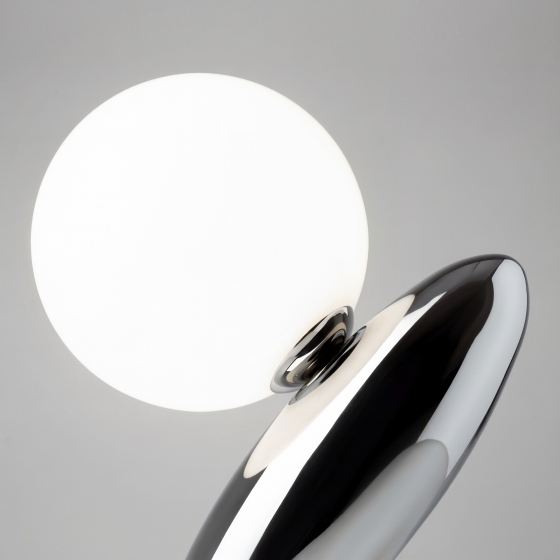 Настольный светильник Resonance платиновый, стекло 4