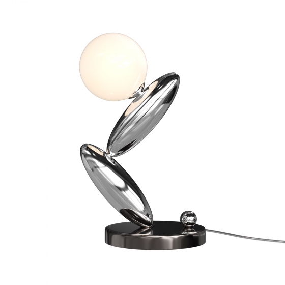 Настольный светильник Resonance платиновый, стекло 1