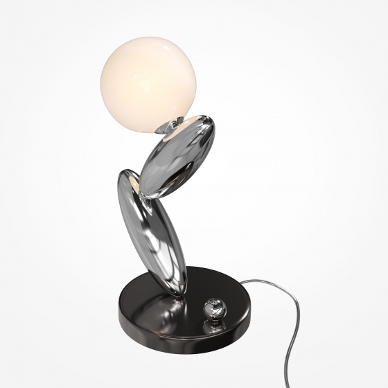 Настольный светильник Resonance платиновый, стекло 13