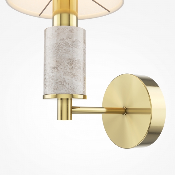 Настенный светильник Lira латунь, ткань, 315 мм 2