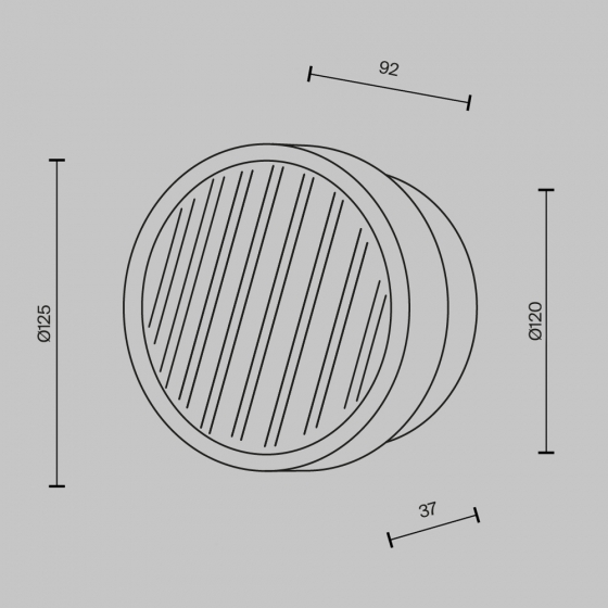 Настенный светильник Olo латунь, янтарный абажур 4