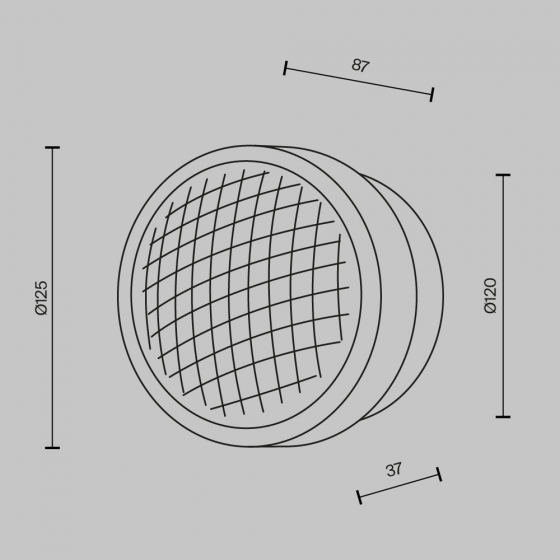 Настенный светильник Olo платина, стекло 4