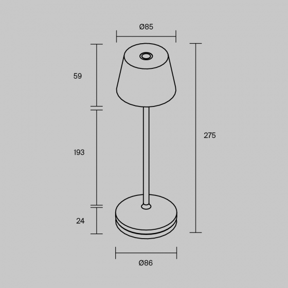 Настольный светильник Nook латунь 8