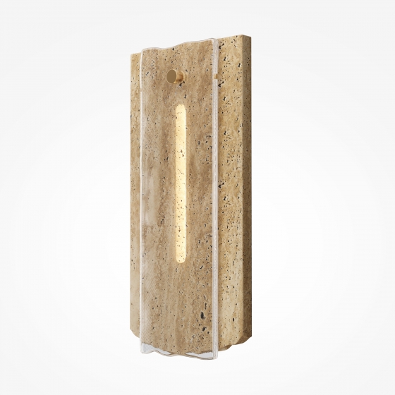 Настенный светильник Ventana бежевый травертин 4
