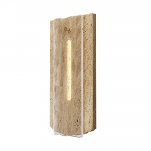 Настенный светильник Ventana бежевый травертин