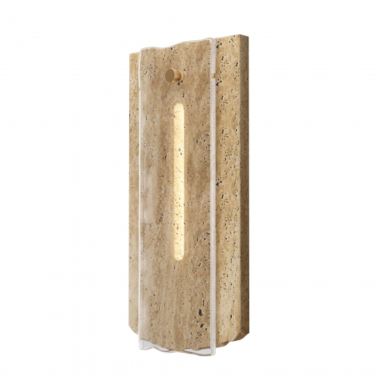 Настенный светильник Ventana бежевый травертин 1